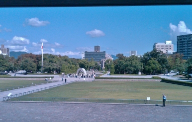 Hiroshima Peace Park sunny day